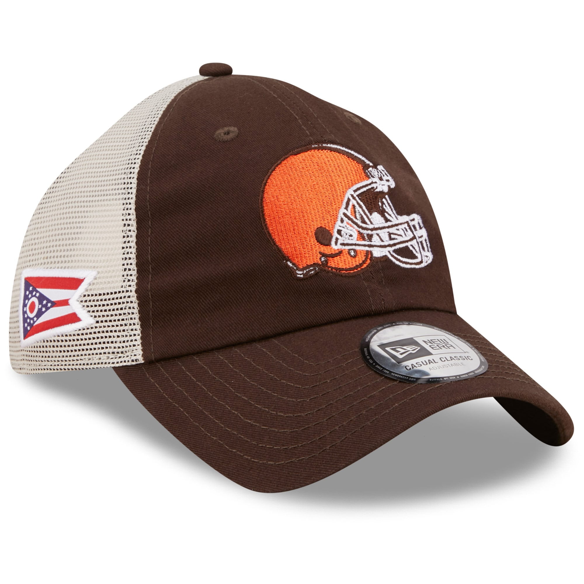 Men's New Era Brown/White Cleveland 
