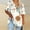 Beige, variant on QUNYINEY V Neck Women's T-Shirts Casual Short Sleeve Floral Pullover Tops Plus Size Loose Tops for Women