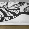 thumbnail image 6 of Ambesonne Black White Place Mats Set of 4, Fish Tailed Young Girl, Standard Size, White and Black, 6 of 6