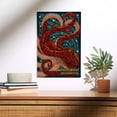 thumbnail image 2 of Pacific Beach, Washington, Octopus Mosaic Birch Wood Wall Sign (12x18 Rustic Home Decor, Ready to Hang Art), 2 of 5