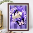thumbnail image 4 of Cuadros Decorativos Kits de pintura de diamante 5D DIY Gatito blanco Pared de taladro cuadrado completo (30x40cm) Tmvgtek embutido en tela, 4 of 6