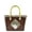 Taupe, variant on Women's Gold Chain & Rhinestone Tote Bag (Taupe)