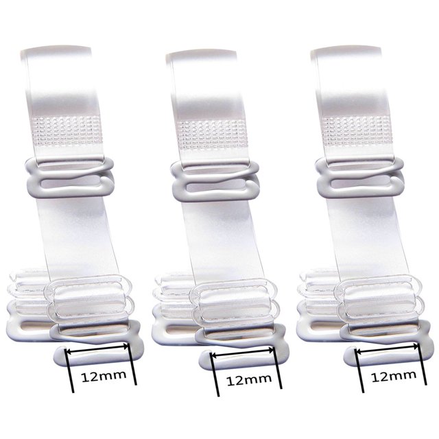 WingsLove 3 Pairs Invisible Soft Clear Replacement Bra Shoulder Straps
