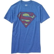 Men's Superman Logo Vintage Tee Royal