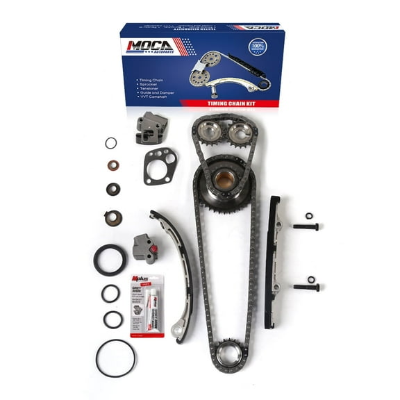 MOCA AUTOPARTS Timing Chain Kit Fit for 98-01 Nissan Altima & 98-04 Nissan Frontier & 00-04 Nissan Xterra 2.4L L4