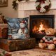 thumbnail image 1 of Fundas de almohada navideñas de 45 x 45 cm | Decoración navideña para sofá, sillón y silla | Tejido de mezcla de lino suave con cremallera oculta | Fundas de almohada festivas para sala de estar y, 1 of 6