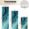 thumbnail image 4 of Blue and Gold Marble Wave Art Pattern Kitchen Rugs Sets Of 3,Kitchen Runner Rugs Non Skid Washable,Decorative Kitchen Floor Mats for Kitchen,Sink,Laundry,17"x30"+ 17"x47" + 17"x59", 4 of 6