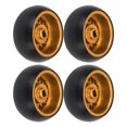 thumbnail image 4 of RC Drift Tire, Flexible 4 PCS Aluminum Alloy Plastic RC Replacement Drift Tires Slippy Surface For 1/28 RC Car, 4 of 8