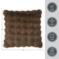 thumbnail image 7 of Better Homes & Gardens Bubble Faux Fur Decorative Pillow for All Ages, 22" x 22" Brown Basket, 7 of 7