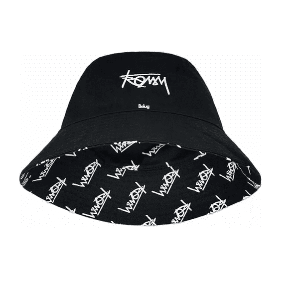 Sombrero Para Sol Unisex diseño de letras Belug, Negro