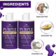 thumbnail image 5 of 2025 Purple Shampoo and Conditioner Set - Sulfate Free - for Silver Blonde Platinum Hair - Removes Yellow & Brass tones - Grey Highlighted Hair - Nour, 5 of 5