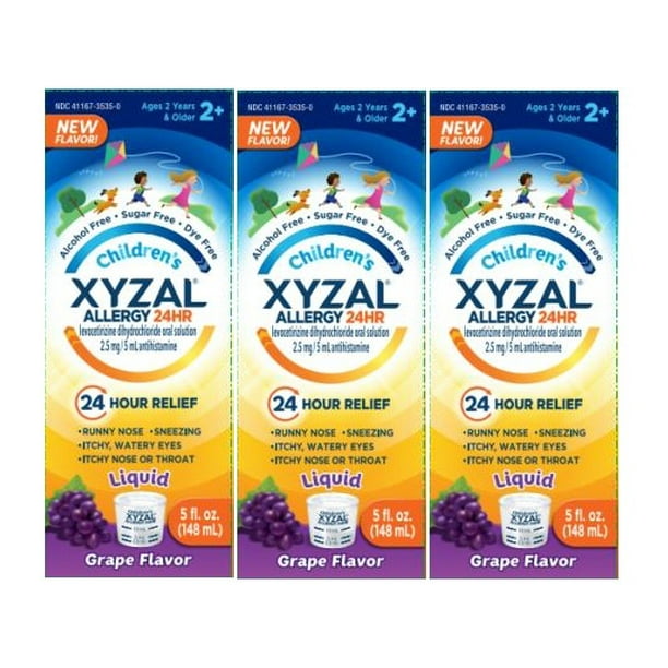 Xyzal Children #39 s Allergy 24 Hour Oral Solution Grape Flavor (5 oz 3 Xyzal Children #39 s Allergy 24 Hour Oral Solution Grape Flavor (5 oz 3