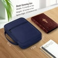 thumbnail image 4 of FINPAC Bible Cover, Carrying Book Case Church Bag Bible Protective with Handle and Zippered Pocket, Perfect Gift for Men Women Father, Navy, 4 of 7