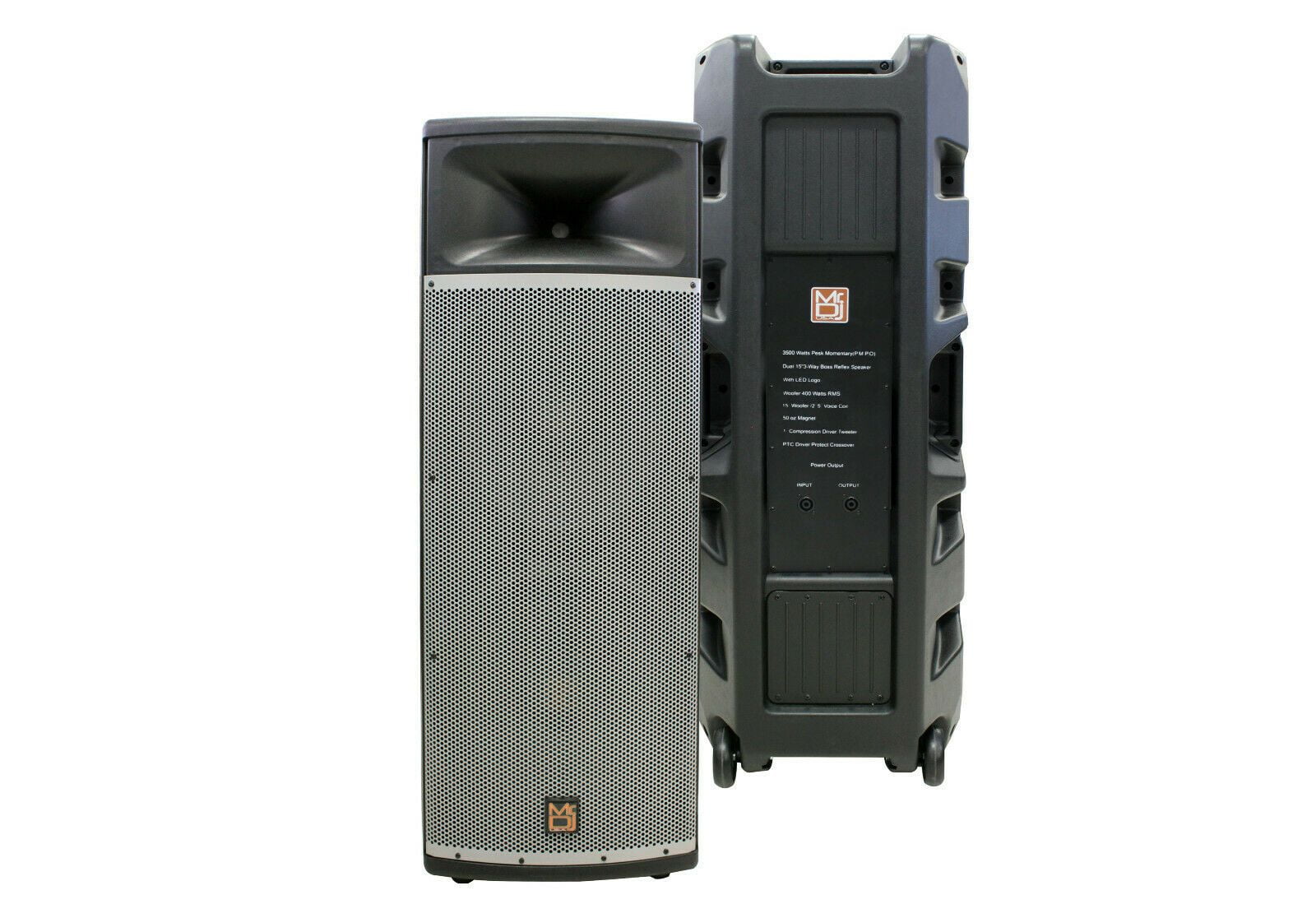 MR DJ PRO215S PA DJ Passive Speaker Professional PRO PA DJ Dual 15â€ 3Way FullRange Passive DJ