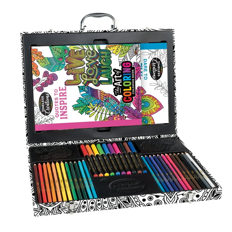 Cra-Z-Art Coloring Studio Case, 37-Piece Art Kit for Travel