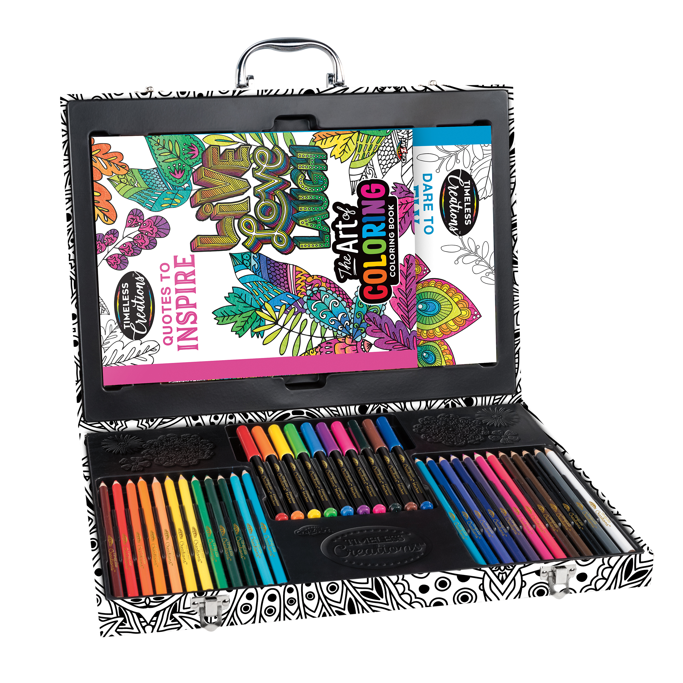 Cra-Z-Art Timeless Creations Multicolor Adult Coloring Drawing Set, Beginner to Expert - image 5 of 9