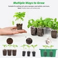 thumbnail image 5 of 5-Pack Seed Starter Trays, Seed Starter Kit with Adjustable Humidity Dome and Base Indoor Greenhouse Mini Propagator for Seeds Growing Starting (12 Cells Per Tray, Green), 5 of 8
