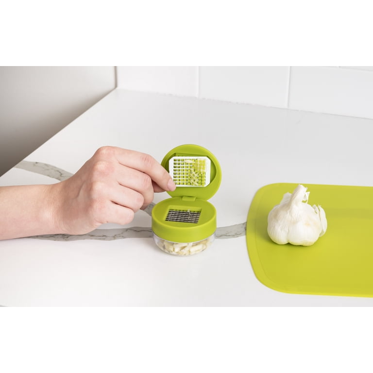 Joie Stainless Steel Green Garlic Dicer with Cleaning Grid photo 4
