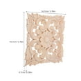 thumbnail image 6 of OULII Khaki Solid Wood Decorative Trim with Handcarved Patterns for Furniture and Cabinet Door, 6 of 7