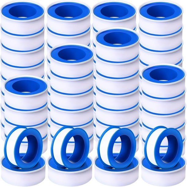 Cinta selladora impermeable de PTFE Pushglossy para fontaneros, 13 mm x 13,2 m