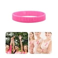 thumbnail image 4 of MKHSQHDG Today's Deals Cancer Awareness Pink Ribbon Silicone Bracelet Wrist Band, 4 of 8