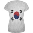 thumbnail image 2 of Distressed South Korean Flag All Over Womens T Shirt Multi X-LG, 2 of 2