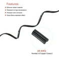 thumbnail image 3 of Unique Bargains 28AWG Silicone Ribbon Cable 2Pin 28 Gauge Flat Cable Silicone Wire 15m/50ft Black Stranded Tinned Copper Wire, 3 of 5