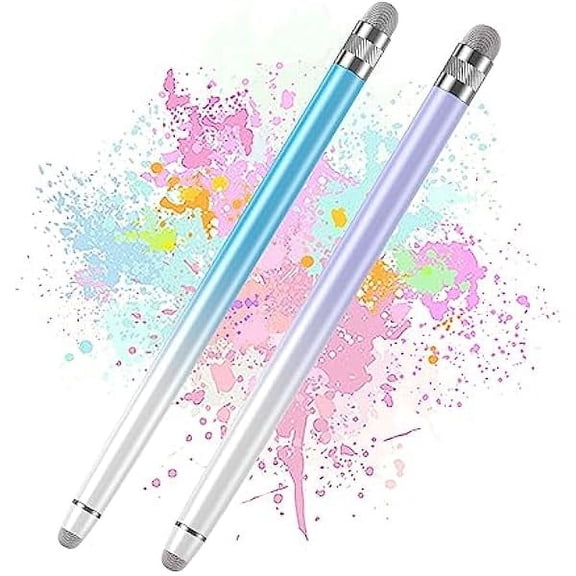 xzyuan 2PCS Stylus Pens for Touch Screens,Stylus Pen for iPhone/iPad/Tablet Android/Microsoft Surface,Compatible with Touch Screens(Purple/Blue)