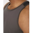 thumbnail image 5 of Hanes Moves Men's Air Mesh Tank Grey Encore/Black XL, 5 of 11