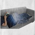 thumbnail image 6 of Space Soft Flannel Fleece Blanket, Aerial Atmosphere View of the Planet Earth with Moon Satellite World Horizon Picture, Cozy Plush for Indoor and Outdoor Use, 50" x 60", Pale Blue, by Ambesonne, 6 of 6