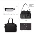 thumbnail image 4 of MOMIGO Diaper Bag Tote in Baby Breast Pump Bag Large Capacity Handbag with Adjustable Shoulder Strap (Black), 4 of 7