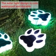 thumbnail image 5 of 4 Pack White Solar Ground Lights,Outdoor LED Pathway Lights,Paw Print Lights,Waterproof Bear Paw Light for Lawn Ground Garden Decoration, 5 of 9