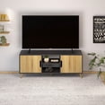thumbnail image 4 of Mueble para tv MORU FULL Negro minimalista para Casa u Oficina, 4 of 8