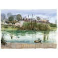 thumbnail image 2 of Shefranov, Olga 14x11 Gold Ornate Wood Framed with Double Matting Museum Art Print Titled - Pond, 2 of 4