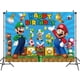 thumbnail image 3 of Figuras de dibujos animados de Super Mario Bros, Mario, Luigi, Yoshi, Toad, decoración de fiesta, fondo de tela, juguetes, regalos de cumpleaños para niños, 3 of 4