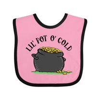 Inktastic St. Patrick's Day Lil' Pot of Gold Boys or Girls Baby Bib
