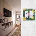 thumbnail image 5 of Yayeee Rocker Switch Wall Plate 2-Gang 4.7"x4.6" Home Decorative Outlet Cover, Pink Flamingo Pattern, 5 of 6