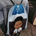thumbnail image 4 of El Bebé Jefazo: Niño Africano Mochila de Cuerdas para Deportes y Gimnasio, Bolsa de Cuerdas Resistente al Agua, Bolsa Cinch, 30×40cm, 4 of 6