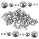 thumbnail image 2 of 110pcs Floating Faux Pearl Vase Fillers Undrilled Beads For Wedding Party Decoration Craft Projects Holiday Festive Vase Ornaments Mixed Silver Pearls, 2 of 5