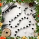 thumbnail image 5 of Craft Beads Cinnvoice, 240 unidades, 1,6 cm, negro y blanco, Navidad, 5 of 6