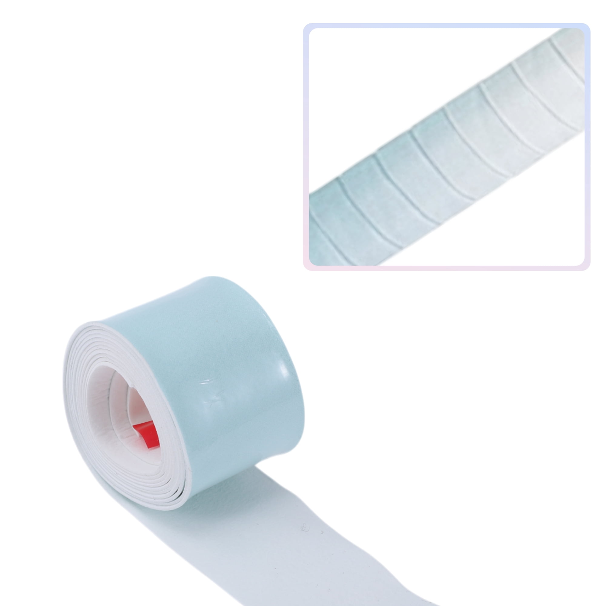Unique Bargains 2 Pcs Tennis Racket Grip Tape Dry Overgrip Tape Gradient Light Green White