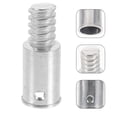 thumbnail image 1 of BRIGHTFUFU 6PCS Mop Pole Threaded Tips Cylindrical Aluminum Alloy For Brush And Cleaning Tools, 1 of 8