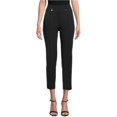 thumbnail image 1 of Kasper Pantalones casuales plisados para mujer, negro, 6, 1 of 2