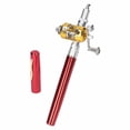 thumbnail image 3 of Portable Telescopic Mini Fishing Pole Set Pocket Pen Shape Folded Fishing Rods Kit with Reel Wheel, 3 of 7