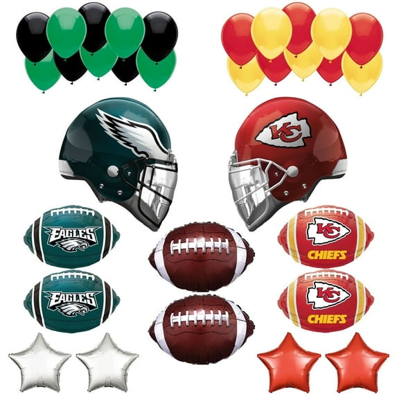 ULTIMATE SUPER BOWL AFC NFC - FOOTBALL PARTY BALLOON KIT -32 Pieces