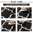 thumbnail image 3 of Moroccan Polyester Fabric Tablecloth - Water-Resistant Wrinkle Free Rectangle Dining Table Cover, Washable Protector for Holiday and Outdoor, 3 of 7