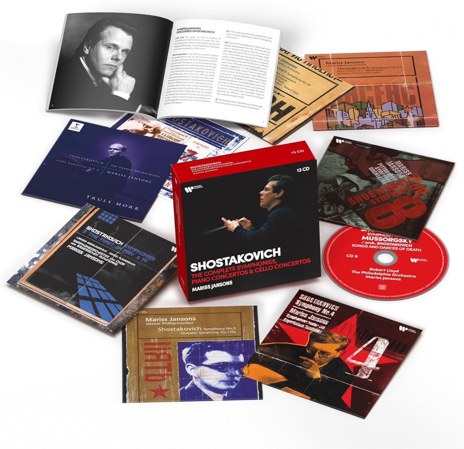 Mariss Jansons - Shostakovich: Complete Symphonies, Cello Concertos & Piano Concertos - Music & Performance - CD
