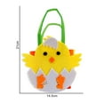 thumbnail image 5 of tasrioml Easter Basket for Kids Gift Bunny Carrot Chick Colorful Egg DIY Non-woven Fabric Handmade Portable Basket Treat Tote Pouch Festival Gift, 5 of 8