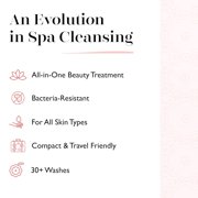 SPONGELLÉ Pedi Buffer with Built-In Cleanser, Exfoliating Soap Sponge, French Lavender