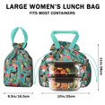 thumbnail image 5 of German Shepherd with Flowers Drawstring Lunch Bag Women - Drawstring Lunch Bag Insulated for Work Office - Stain-Resistant Large Lunchbags for Women with Multi-Pockets, 5 of 6